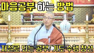 생활 속에서 마음공부하는 방법, 길 없는 길, 하되 함이 없는 공부, 기도와 수행과 참선, 저절로 되는 공부