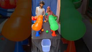 Ball roll Balloon poping challenge #shorts