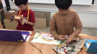 Curio Byte + makey makey