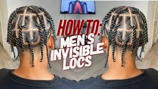 Men's Invisible Loc Tutorial | 2 Strand Twist| Dopeaxxpana