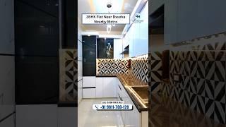 Best Fully-Furnished 3BHK Flat near Dwarka | Luxury Dwarka Property near Metro Station with 90% Loan