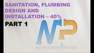 SANITATION, PLUMBING DESIGN AND INSTALLATION- PART 1