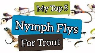 My Top 5 Nymph Flys for Trout - Nymphing and Wet Fly Fishing - Best Nymphs