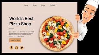 How to make a complete food website using only HTML and CSS | Restaurant website using HTML and CSS.