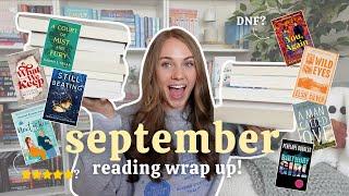 the 13.5 books I read in September!  5 stars, DNF, fall reads, and more!