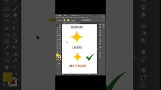 how to draw sparkle in Adobe illustrator bigenner vs legend #graphicdesign #sparkle #adobe