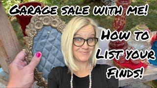 Garage Sale with Me to Flip for Profit How to List on ebay Poshmark & Mercari