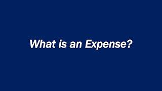 What is an Expense?