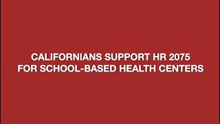 Support HR 2075 for School-Based Health Centers