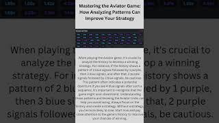 Mastering the Aviator Game: How Analyzing Patterns Can Improve Your Strategy