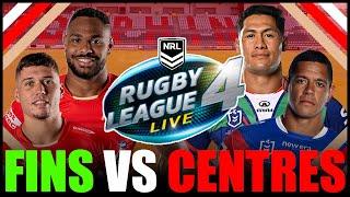 Full Team of NRL Centres Take on the Dolphins on RLL4