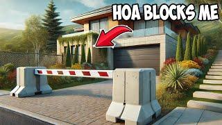 HOA Blocks My Garage Entrance With a Barrier, Never Bothered to Ask for Permission!