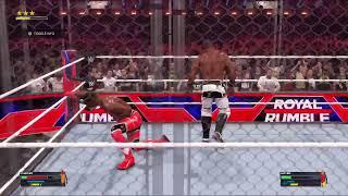 WWE 2K24 - Charles vs Jaylen Steel Cage Match - Royal Rumble