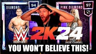 *PINK DIAMOND UNLOCKED* Playing Live Events & Earning Reward Packs | WWE 2K24 MyFACTION