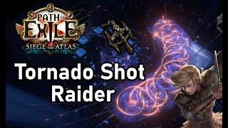 [PoE 3.17] Tornado Shot Raider Build | My Strongest Bow Build to Date