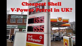 Is This Cheapest Shell V-power Petrol in UK? What Price is Super Unleaded Fuel in UK January 2023?