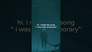 hi, i made i was only temporary #music #creepy #halloween #scary #ambient #dreamcore #nostalgia #fyp