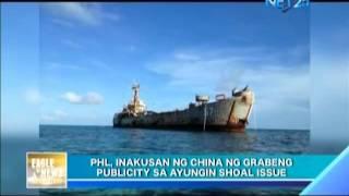 Chinese foreign ministry official accused the Philippines of excessive publicity regarding West Phil