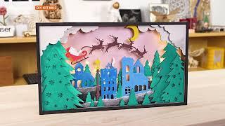 Crafting a Christmas Photo Frame with AlgoLaser DIY KIT MK2 – 10W Laser Precision!