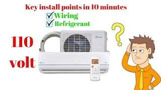 Senville mini split installation key points in under 10 minutes for DIY ductless install