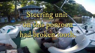 Pontoon boat teleflex steering fixed/replaced