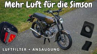 So holst du mehr Leistung aus deiner Simson! Mohs 3D I Luftfilter und Ansaugung