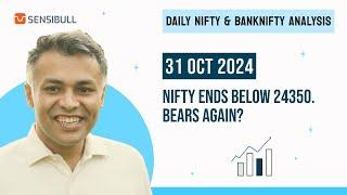 NIFTY & BANK NIFTY Analysis for Tomorrow | Stock Market Outlook | 31 October 2024, Thursday