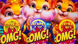 NEW SLOT!OMG!! GOT THE TRIPLE POP ON MAX BET! SAN FA TIGERS Slot Machine (AINSWORTH)