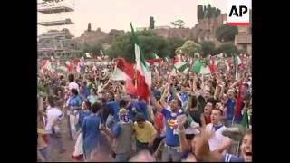 WRAP Fans watch final between Italy and France, reax to the penalties