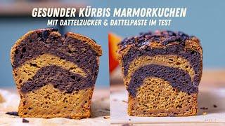 Der gesündeste Kürbis Schoko Marmorkuchen! Schnelles und einfaches Rezept.