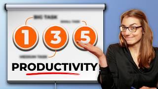 The 1-3-5 Rule for More Productivity