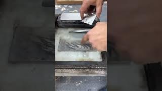 Sharpen your hand plane blade in 32 seconds ! #Shorts