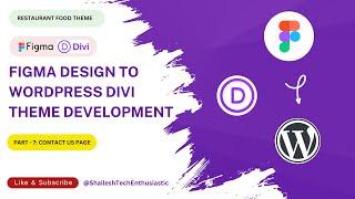 Figma to WordPress Divi Theme Development | Divi | Restaurant Food Theme | Contact Us Page Part - 7