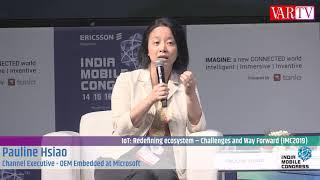 Pauline Hsiao - Channel Executive - OEM Embedded, Microsoft at India Mobile Congress 2019