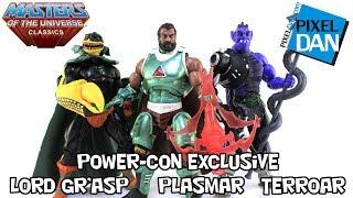 Masters of the Universe Classics Terroar Plasmar & Lord Gr'asp Power-Con Figures Video Review