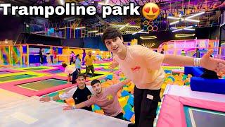 Trampoline park me aagye with friends ,maja aagya