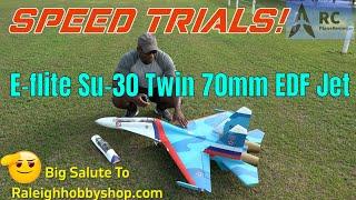 How Fast Can a E-flite Su-30 Twin 70mm EDF Jet really Go? SpeedTrial Results!#rc #aeroplane #rcplane