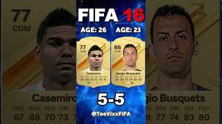 Casemiro VS Busquets FIFA COMPARISON  FIFA 09 - FC 24