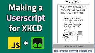 Making a Userscript - Setup and JavaScript Tutorial