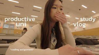 productive STUDY VLOG : coding assignment, Logitech MX Keys review