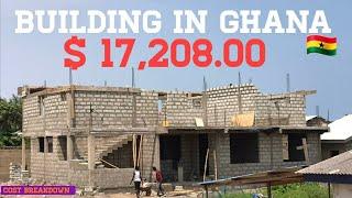 Building In Ghana  | Cost Of Building 7 Bedrooms House In Ghana From Foundation 2 Storey Building