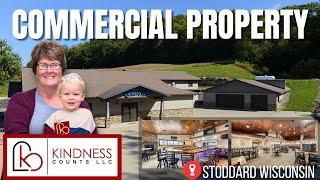 Commercial Property for Sale in Stoddard Wisconsin | Real Estate Video Tour 4K | Sony A1 & 12-24mm