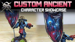 CUSTOM Blood Angels Sanguinary Ancient w/ FREEHAND (Space Marines) | Siege Studios