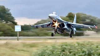 Fighter Jet Hits Road Sign