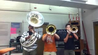 Sonic Boom low brass trio from the Bellaire Mighty Cardinal