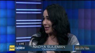 Nadya Suleman answers questions on HLN's Dr. Drew.