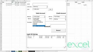 Automate Accounting Bookkeeping, Ledger and Trial Balance with Excel Accounting Software