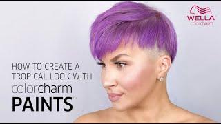 HOW TO CREATE A VIBRANT LOOK WITH WELLA COLORCHARM PAINTS SEMI-PERMANENT HAIR COLOR FT. KASSIA BARBO