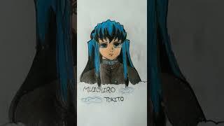 mist hashira , muichiro tokiito #artandcraft #drawing #beatbox #anime #painting