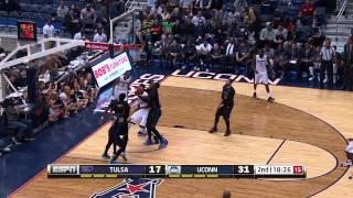 UConn Men's Basketball vs. Tulsa Highlights